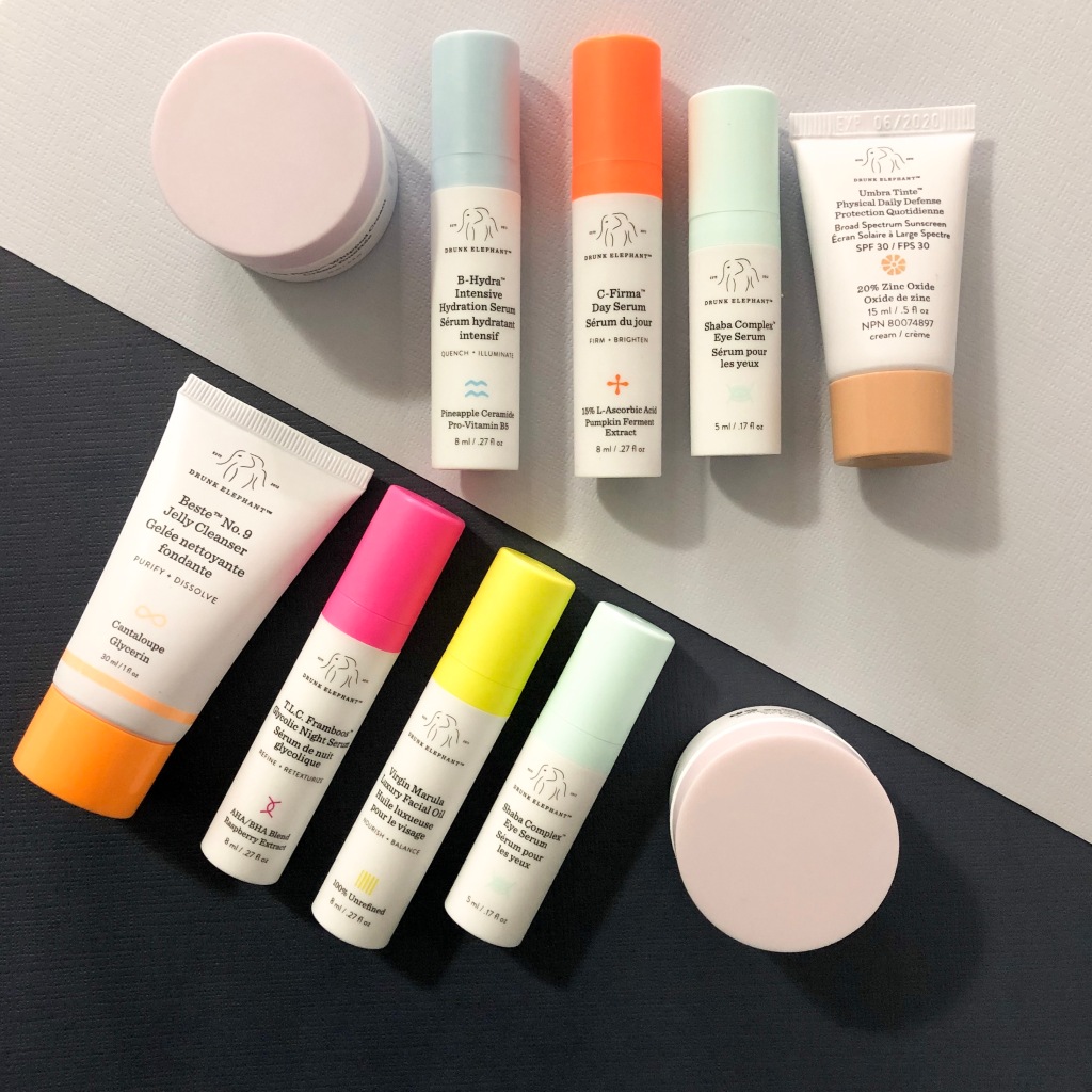 Drunk Elephant Skincare Routine using The Littles Starter kit, as reviewed on Midnight Wink Beauty Blog